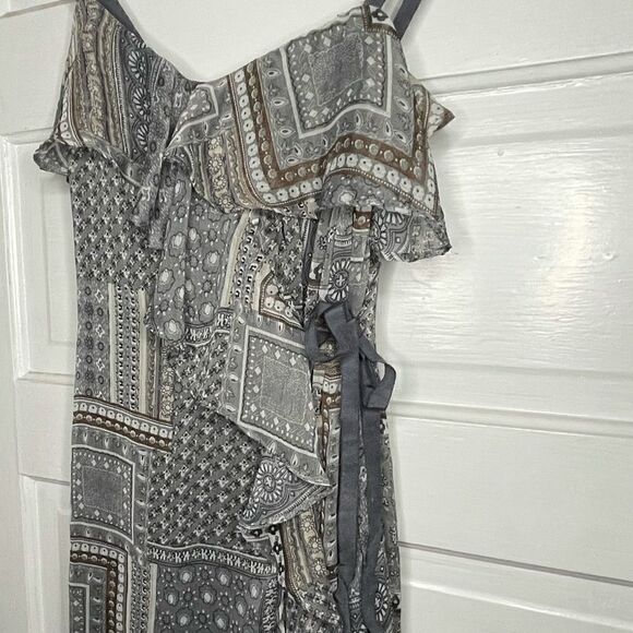 Doe & Rae Ruffle Side-Tie Sleeveless Tunic/Dress - Picture 3 of 12